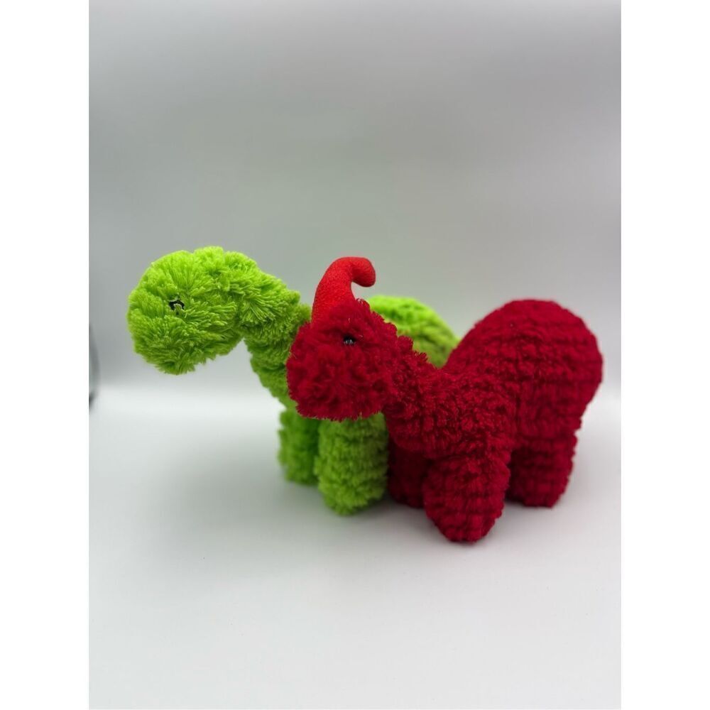 Manhattan Toy Company Little Jurassics *bundle of 2* Stuffed Dinosaurs